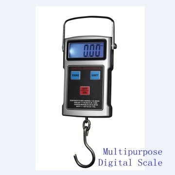 Portable Multipurpose Digital Fishing Hook Scale 50kg 110LB Electronic Travel Crane Scales Tape Hanging Weight Balance Backlit