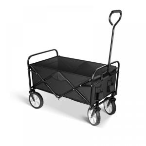 Camping Cart with 360° Swivel Wheels+Adjustable Handle