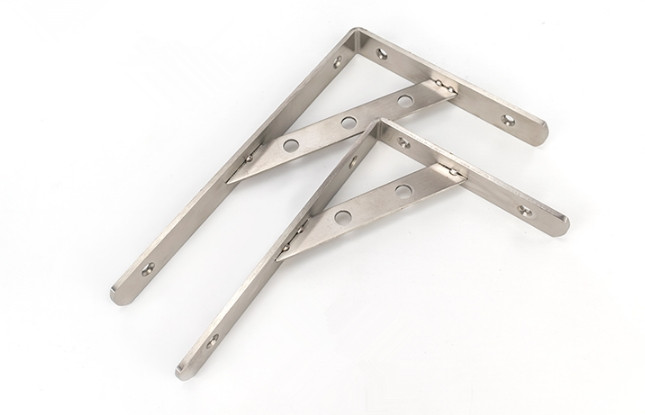 Sheet Metal Fabrication Flat Metal Shelf Brackets for Bunk Bed, 250mm length x 150mm width x 3mm thickness