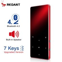 REDANT MP3 Player with Bluetooth Speaker Touch key Built-in 8GB 16GB HiFi Metal Mini Portable Walkman with radio FM recording