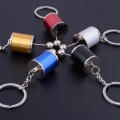 1PC Car Six Speed Removable Transmission Gear Shift Gear Shift Knob Gearbox Keychain Keyring Interior Accessories KeyRings