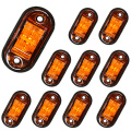 10PCS 12V 24V LED Side Marker Lights Parking lights Warning Tail Lamps Auto Lorry Trailer Light Amber Truck Accessories