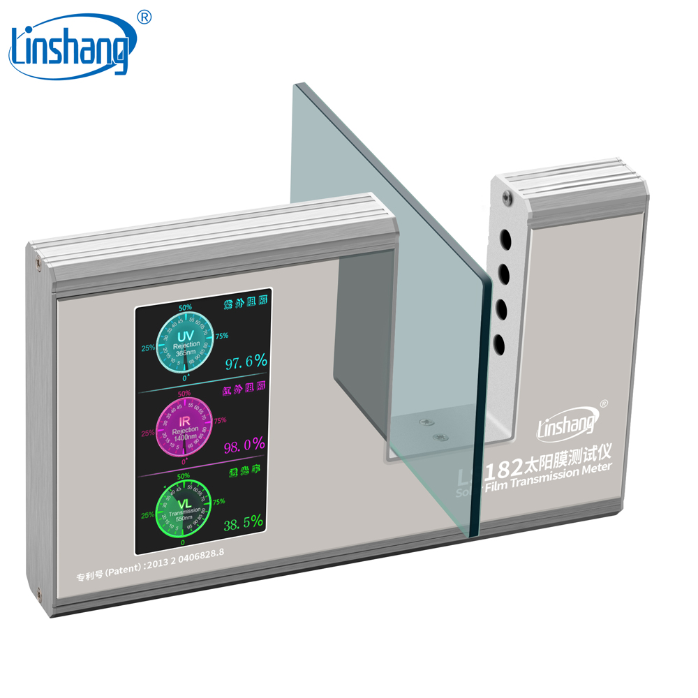 Linshang LS182 SHGC Window Energy Meter with UV Full IR Visible light transmittance Solar Heat Gain Coefficient with six results
