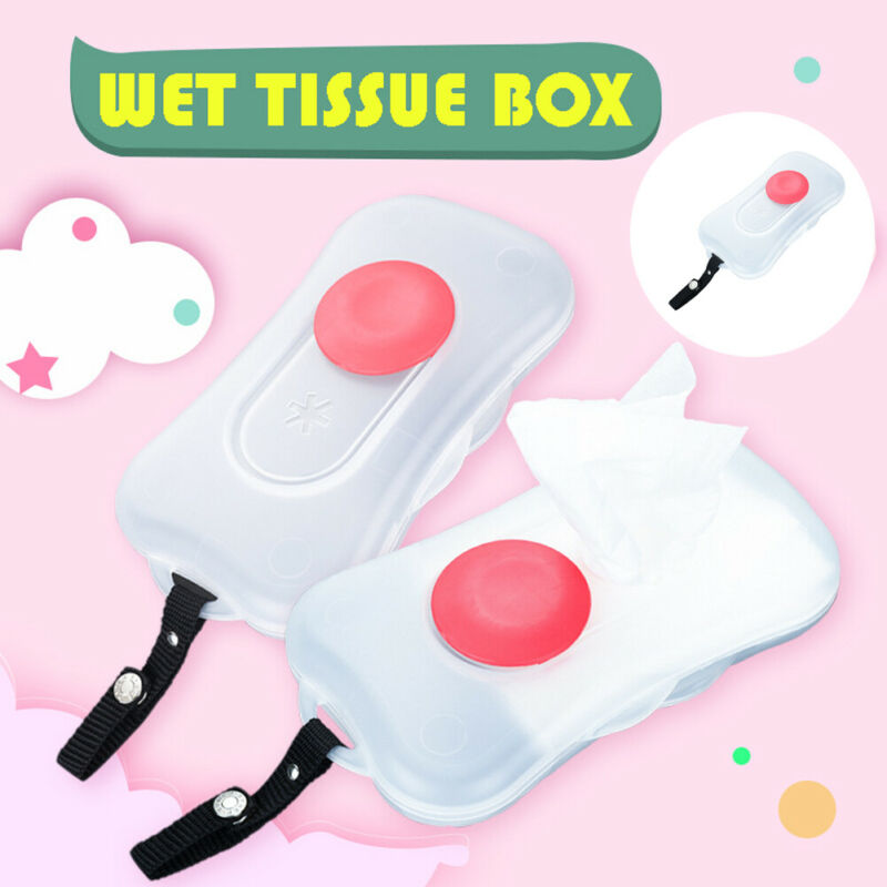 Portable Wet Wipes Storage Box for Baby Kids Travel Wipe Case Storage Paper Dispenser Holder