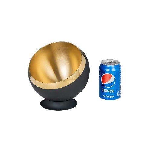 Customizable stainless steel ashtray.