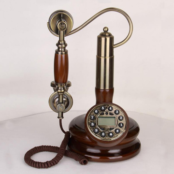 solid Wood Landline Phone sitting room Antique Telephone Vintage fixed Phone Home Fitted Landline Phone Telefone antigos