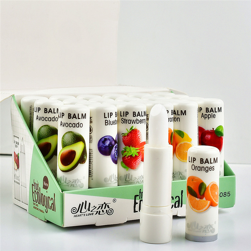 Dropship 1Pc Natural Fruit Extract Lip Balm Petroleum Jelly Colorless Anti-Cracking Moisturizing Avocado Lip Balm Dry Lip Care