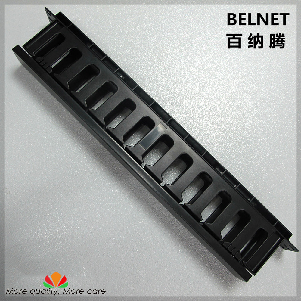 BELNET 19-inch Cabinet 1U Network Rack Cable Management 12 Stalls Plastic Frame Line Organizers Panduit Type For Patch Panel AMP