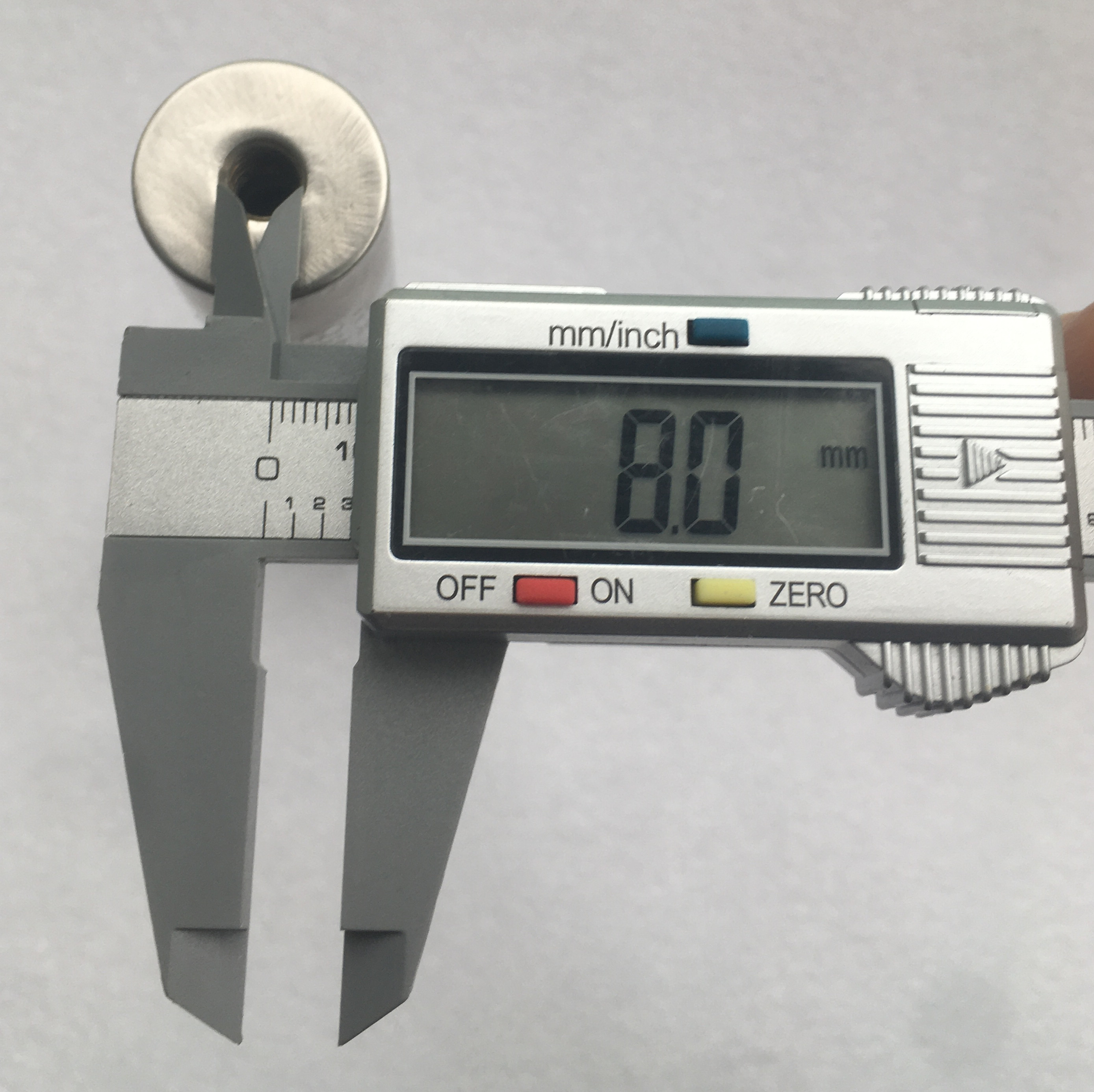 10PCS Neodymium Magnet Rod 12000Gauss D25*200mm Magnetic Separator Highest 150℃ Working Temperature with Inner Screw Hole