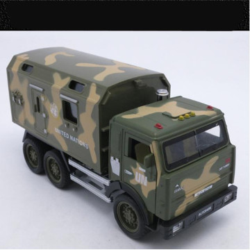 1:50 alloy pull back car model,high simulation military truck,metal castings,musical&flashing model toy vehicle,free shipping