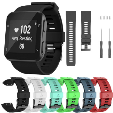 Replacement smart watch Silicone Watch Band Strap Bracelet For Garmin Forerunner 35 Wristband strap +Tool Screws Accessories