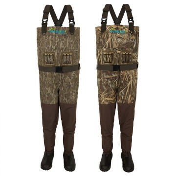 Men's Durable Insulated Nylon Chest Waders Waterproof and Windproof with Breathable Feature for Hunting and Fishing
