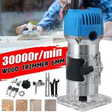 30000rpm Electric Trimmer Wood Milling Engraving Slotting Trimming Carving Machine Hand Woodworking Machine Wood Router