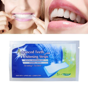 2Pcs/1Pair Teeth Whitening Strips White Tooth kit Tooth Whitener Professional Whitening Bleaching Advanced Strips Paper