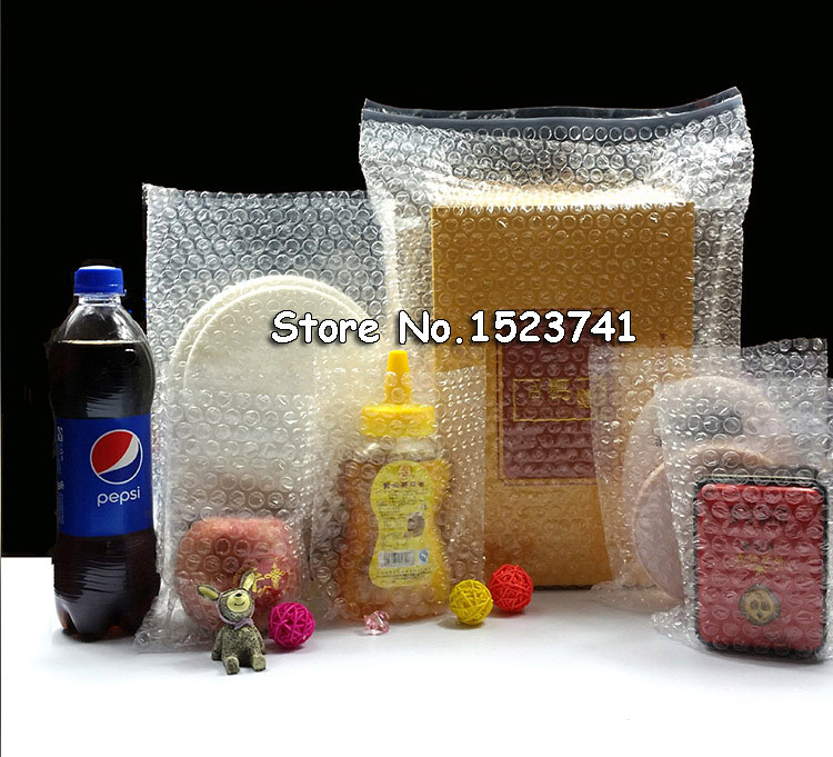100PCS 80*100mm Plastic Wrap Envelope white Bubble packing Bags PE clear bubble bag Shockproof bag double film bubble bag