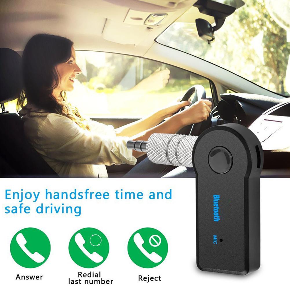 Wireless Bluetooth Car Receiver 4.0 Adapter 3.5mm Jack Audio Transmitter Handsfree Phone Call AUX Music Receiver for Home TV MP3