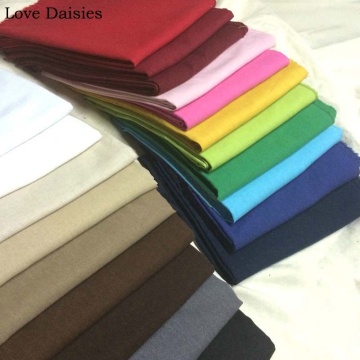 Linen/Viscose Solid Color WHITE GRAY BROWN BLACK BLUE BEIGE RED Fabric for DIY Handwork Craft Apparel Blouse Dress Cushion