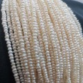 wholesale 20strands real pearls 2-3mm fresh water pearl potato shape loose beads #499