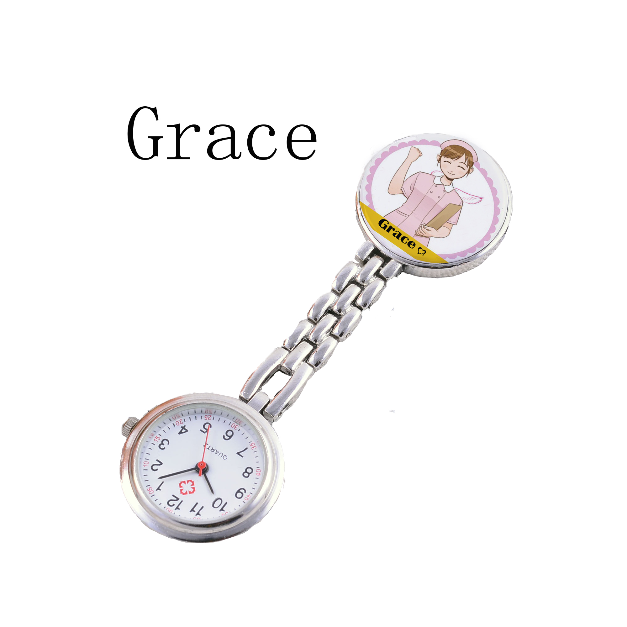 Customized Pocket Watch Personalized Pictures Customized Logo Stainless Steel Commemorate Pocekt watches Nurse Watch Best Gift