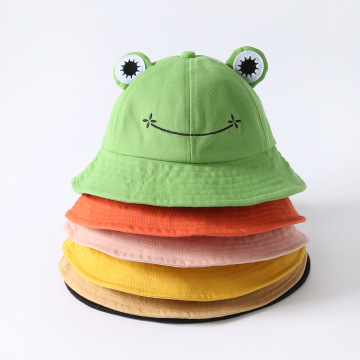 New Cute Frog harajuku Bucket Hats Women Cover Fisherman Hat for Adult Women Sunscreen Cap Animal casual Fisherman Hat