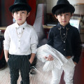 Children's Clothing 2020 Spring NEW Long Sleeve for Children Shirt Fashion Boy Baby White Shirt All-match Black Casual Shirt