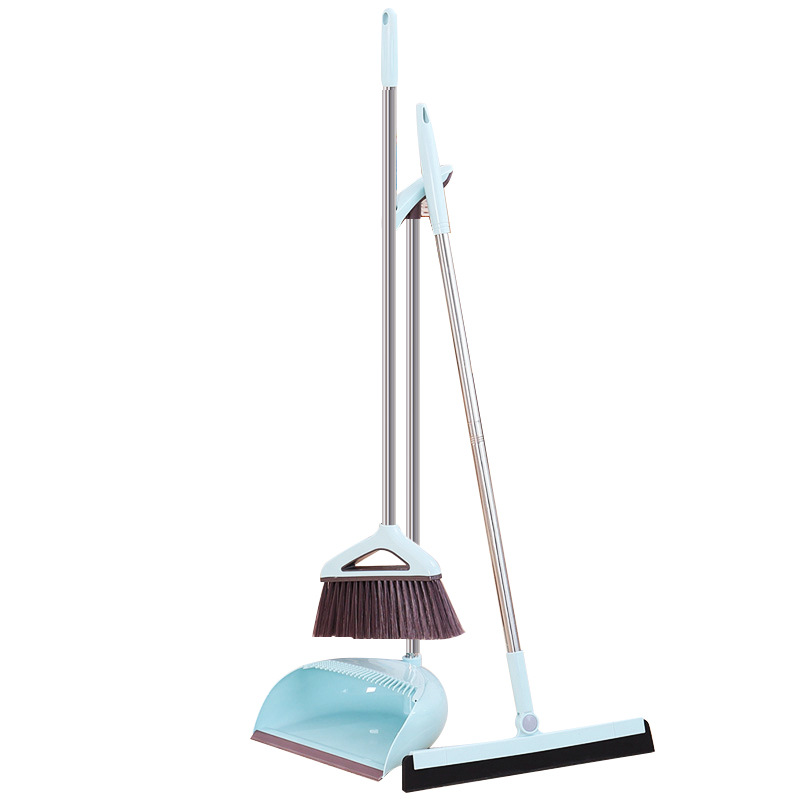 Foldable Broom Dustpan Suit Household Cleaning Tools Plastic PP Broom Combination Home Soft Hair Clean Dustless Helper Tool Sets