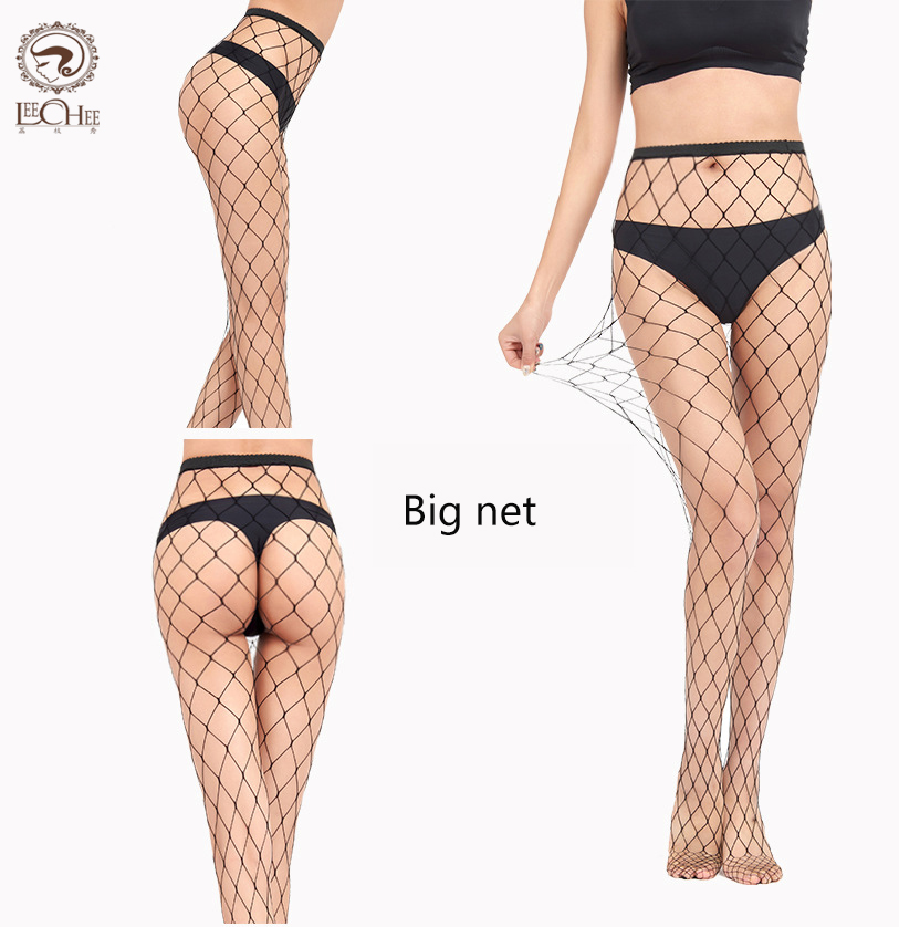Sexy Pantyhose Women High Waist Panty Medias Hombre Fishnet Stockings Fishnet Club Tights Net Erotic Sexy Lingerie Transparent
