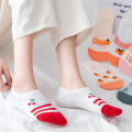 INS new fresh cute cartoon fruit no-show socks strawberry avocado lemon cherry orange low cut anti-slip ankle socks dropship