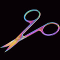 Professional Chameleon Curved Head Eyebrow Scissor Makeup Trimmer Facial Hair Remover Manicure Scissor Nail Cuticle Tool