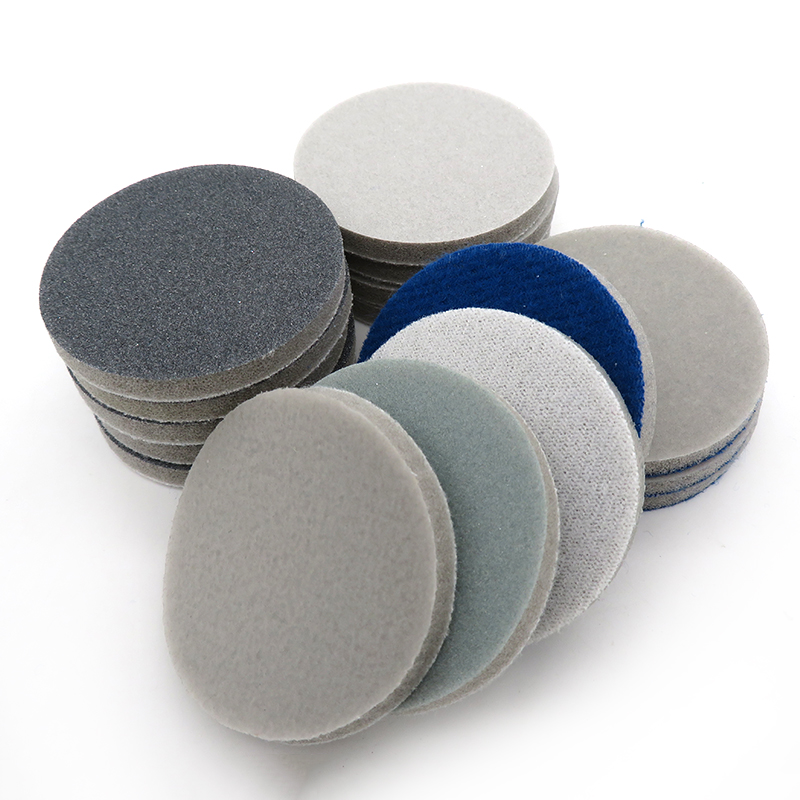 2 Inch 50mm Sponge Foam Sandpaper Disc Back Velvet Flocking Sandpaper Self-sticking 300-3000 Grit Abrasive Tools