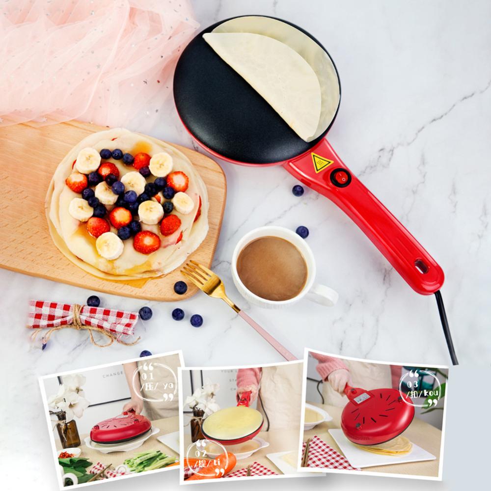 600W Electric Crepe Maker Pizza Pancake Machine Non-Stick Griddle Baking Pan Cake Machine Household Kitchen Cooking Tools