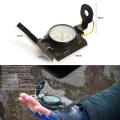 Outdoor Portable Army Green Folding Lens Compass Military Multifunction Compass Boat Compass Dashboard Outdoor tools