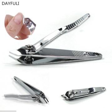 Steel Nail Clipper Cutter Professional Manicure Trimmer High Quality Toe Nail Clipper with Clip Catcher drop shipping