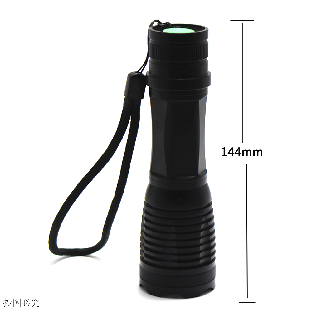 outdoorLED Zoom Tactical Flashlight Red/ Green/ White Hunting Light IR 850nm Lantern + Remote Pressure Switch + Gun Mount