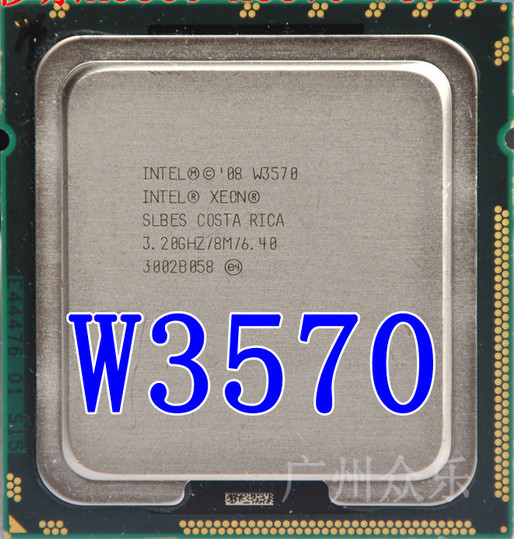 Intel Xeon W3570 w3570 CPU processor 3.2GHz LGA1366 8MB L3 Cache/Quad-Core/ server CPU Free Shipping