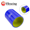 VR - Blue&yellow 2" 51mm Straight Silicone Intercooler Turbo Intake Pipe Coupler Hose VR-SH0020-QY