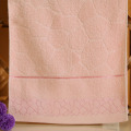 Hot Sale Jacquard Water Cube Pattern Pure Cotton Towel Beach Bath Absorbent Drying Cloth