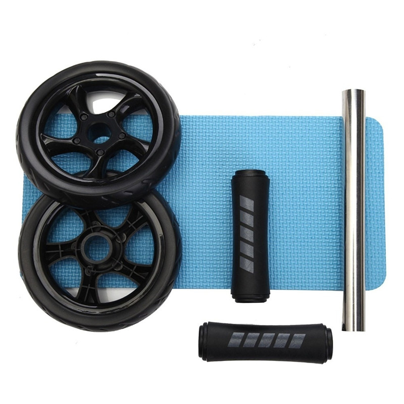Keep Fit Wheels No Noise Abdominal Wheel Ab Roller with Mat for Exercise Fitness Equipment