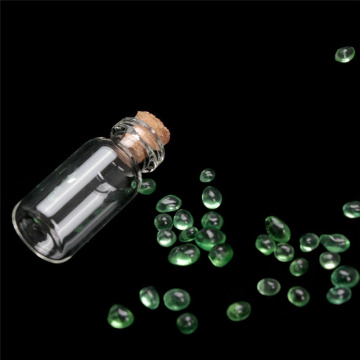 10Pcs 1/3/5/10ml Mini Glass Bottle Small Tiny Clear Cork Stopper Glass Wishing Bottles Transparent Glass Jar Cork Bottle Favors