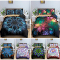 3D Digital Mandala Psychedelic Flower Bedding Set Boho Duvet Cover Bohemian Comforter Bedspreads Bed Sets Bedroom Decor 2/3pcs
