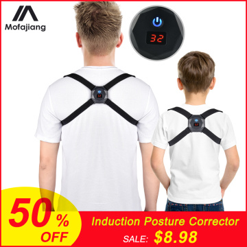 Intelligent Induction Posture Corrector Body Posture Trainer Smart Motion Sensing Brace Clavicle Chest Back Support Voice Prompt