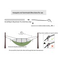 Factory direct sale Customized lightweight Parachute outdoor nylon mosquito net hammock for camping
