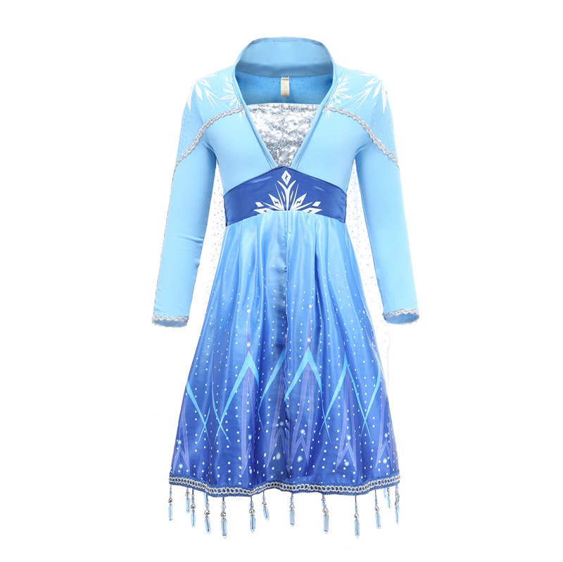 Winter Fantasia Elsa Dress for Carnival Disguise Girl Costume New Year Child Holiday elza Children's Party Gowns Girls Clothing
