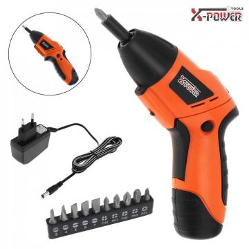 New Mini 100~240V Handle Rechargeable Electric Screw Driver Two-way Rotating Head with LED Lighting and Bidirectional Switch