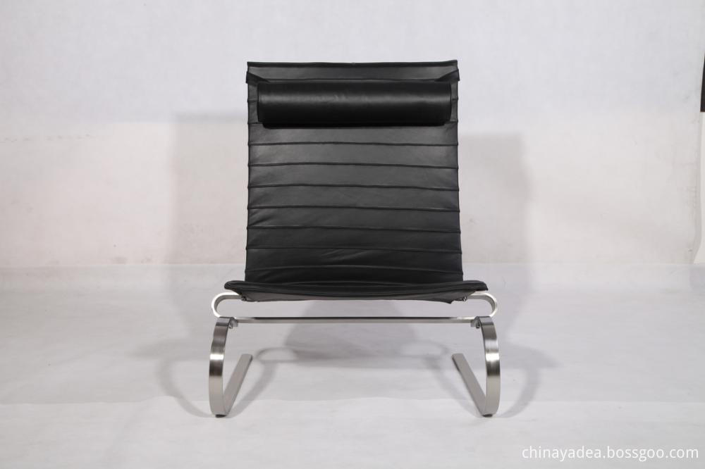 Leather Metal Pk20 Lounge Chairs