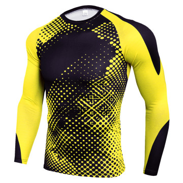 2020 Fitness Rashguard MMA Running Shirt Men Long Sleeve Compresson Shirts Outdoor Jerseys Gym Sport t Shirt Jogging Tees Tops