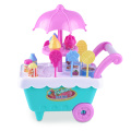 16Pcs Ice Cream Sweet Shop Cart Shop Toy Pretend Play Set Children Kids Set Kids Educational Interactive Toys For Baby Boy Girl