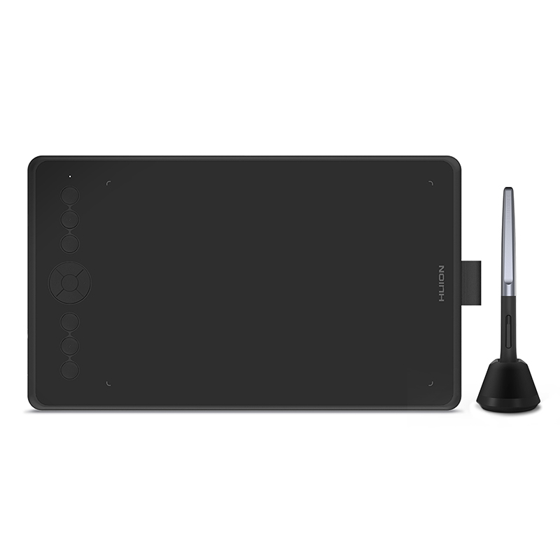 Huion Black H320M Graphic Drawing Tablet and LCD Digital Writing Board Tablet with Battery-free Stylus for Android/PC