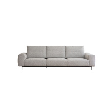 Flat White Fabric Sofa