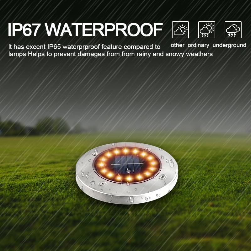 16 LED Solar Outdoor Garden Light Waterproof Solar Ground Lamps Street In-Ground Landscape Lighting for Pathway Lawn lights